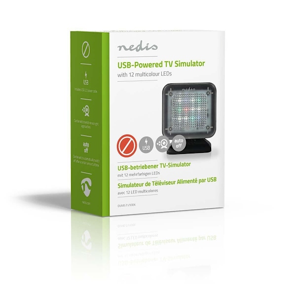 Nedis TV Simulator | USB Drevet | Indendørs | Sort