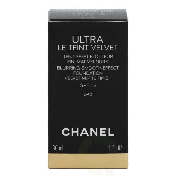 Chanel Ultra Le Teint Velvet Foundation SPF15 30 ml B40