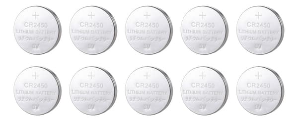 DELTACO Ultimate Lithium-batteri, 3V, CR2450 knappcell, 10-pack