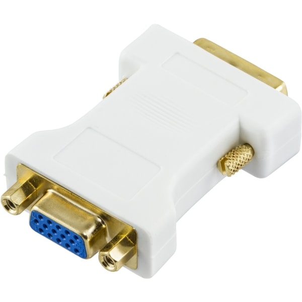 DELTACO DVI adapter analog DVI - analog VGA, ha - ho, vit (DVI-4A)