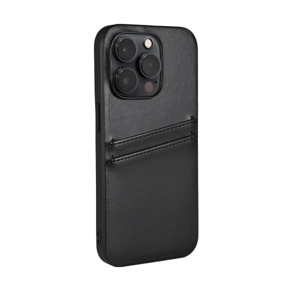 BUFFALO Backcover 2 card iPhone 14 Pro 6,1" Black Svart