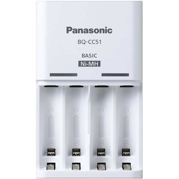 Panasonic Eneloop BQ-CC51 lader + 4 stk. 2000 mAh AA-batterier