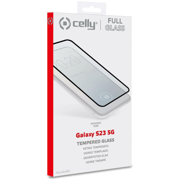 Celly Skärmskydd Härdat glas Galaxy S23 5G Transparent
