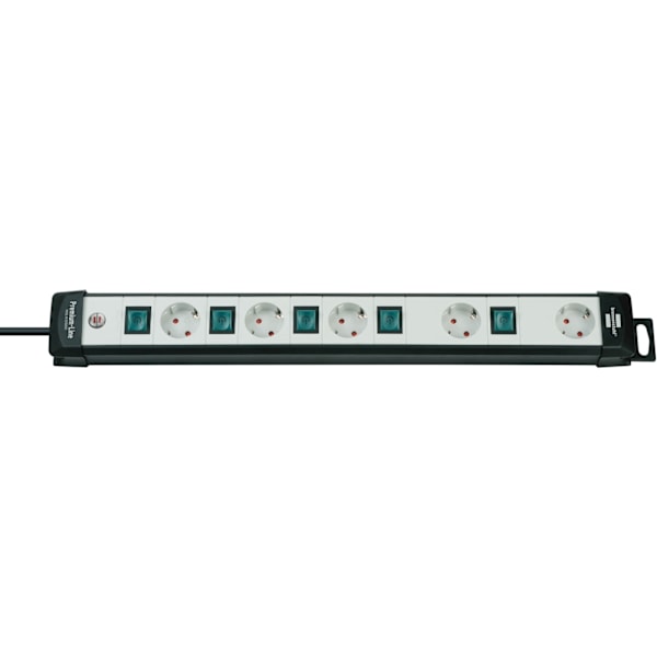 Brennenstuhl Premium Line Technics, strømskinne, 5xCEE 7/4, 1xCEE 7/7
