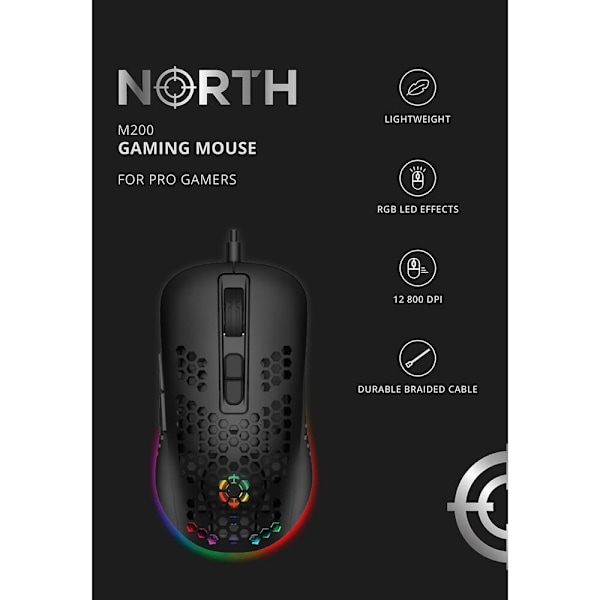 NORTH Gaming mus M200 RGB