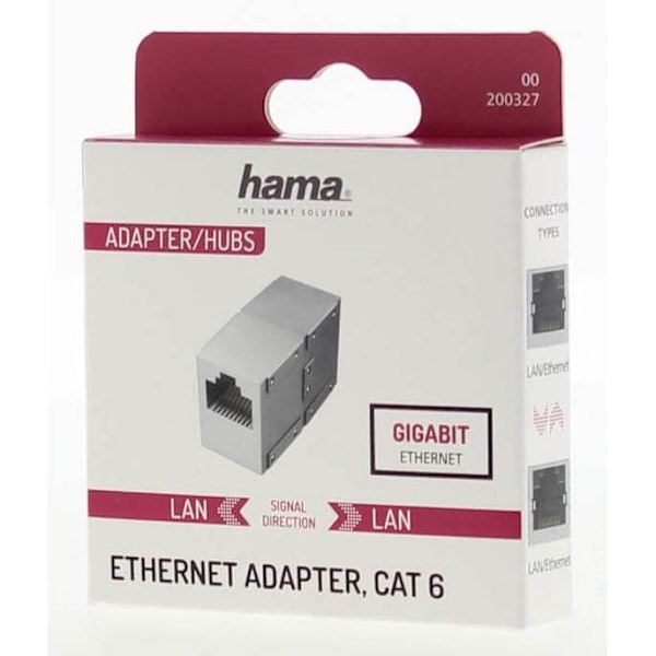 Hama Adapter Nätverk CAT6 1 Gbit/s