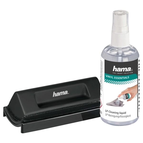 Hama LP-levyjen puhdistussarja Harja ja puhdistusneste 100 ml