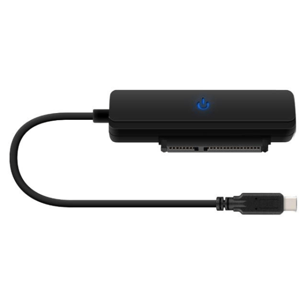 USB 3.1 Gen2 HDD-adapter, upp till 12,5 mm, 10 Gbps, svart