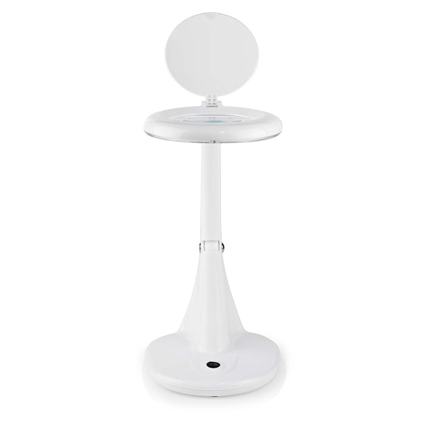 Nedis Förstoringsglas Bordslampa | Linsstyrka: 3 + 12 Diopter | 6500 K | 6.5 W | 585 lm | Vit