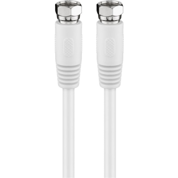 Goobay SAT-antennkabel (80 dB), dubbelskärmad F-plugg > F-plugg (helt skärmad), 5 m