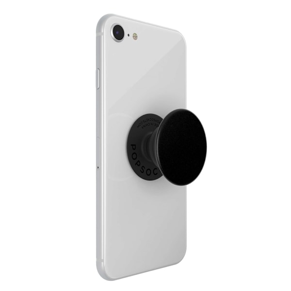 Popsockets musta kahva jalustatoiminnolla varustettuna