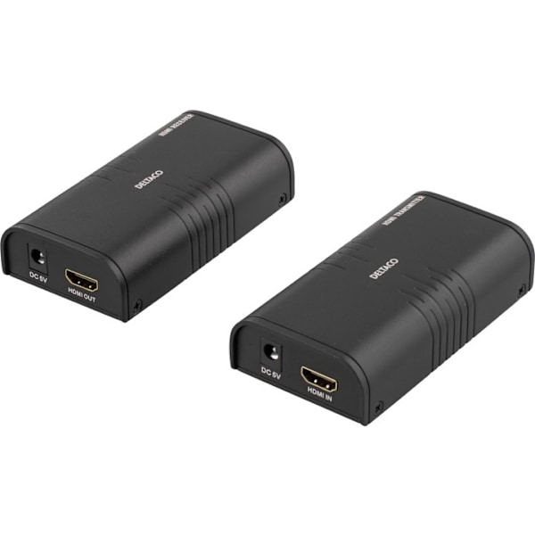 DELTACO HDMI-vahvistin, käytt. Ethernet-kaap., 1080p jopa 120m, musta