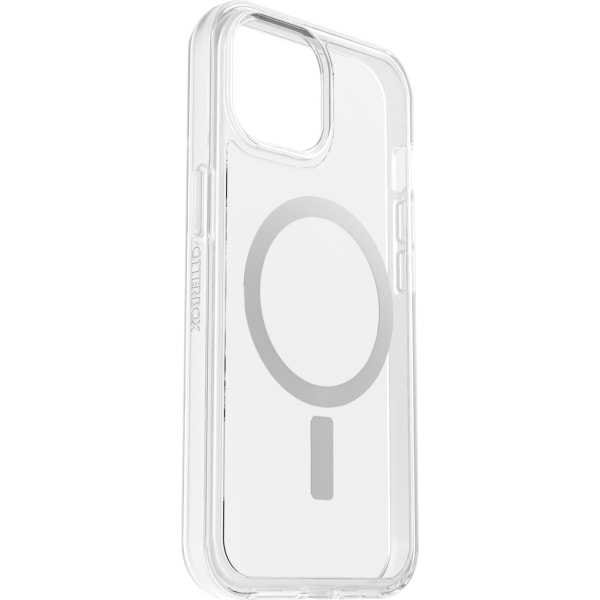 Otterbox Symmetry Clear for MagSafe -skyddsfodral, iPhone 15 / 14 / 13, genomskinligt Transparent