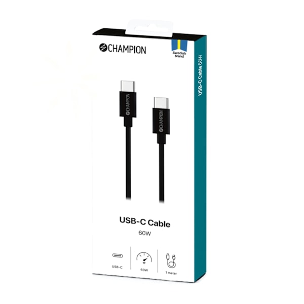 Champion USB 2.0 C till C, 1m