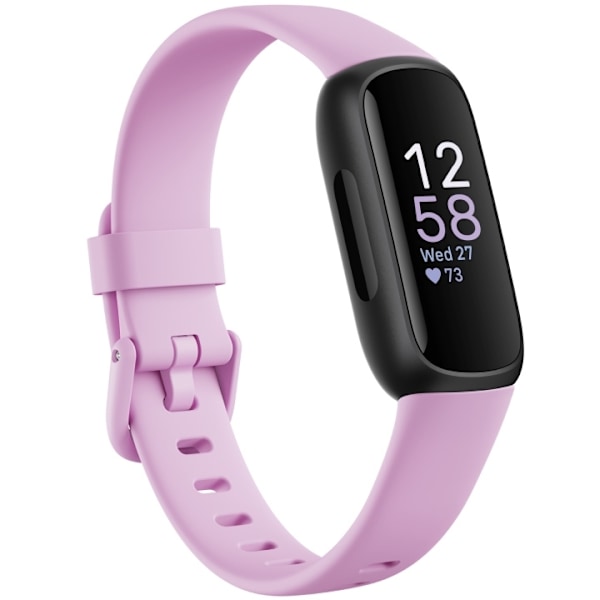 Fitbit Inspire 3, Black/Lilac Bliss Sort, Violet