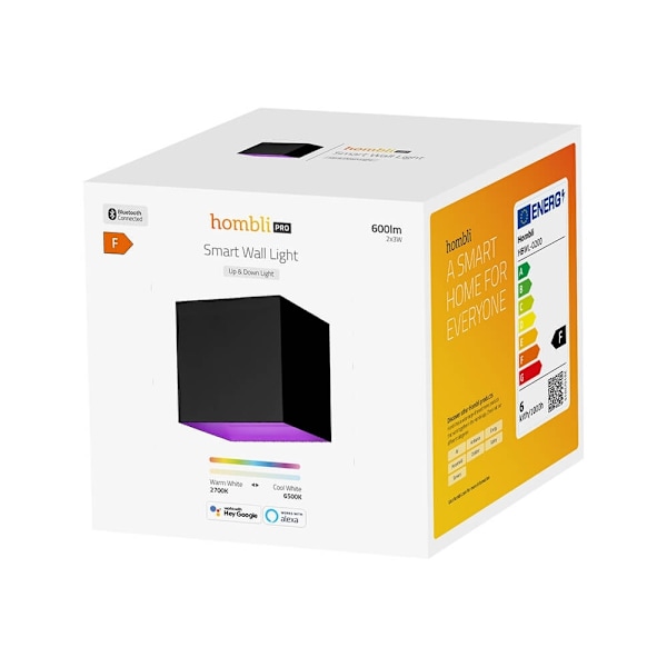 Hombli Smart Væglampe Udendørs RGB CCT Sort