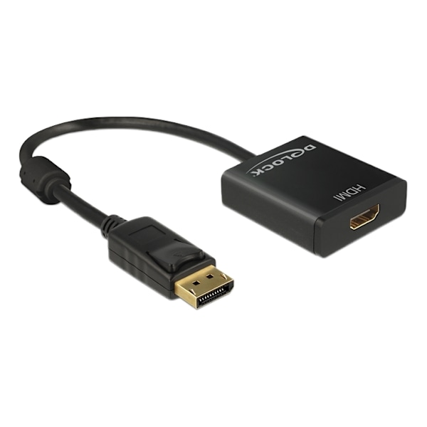 Delock Adapter Displayport 1.2 male to HDMI female, 4K, active, black