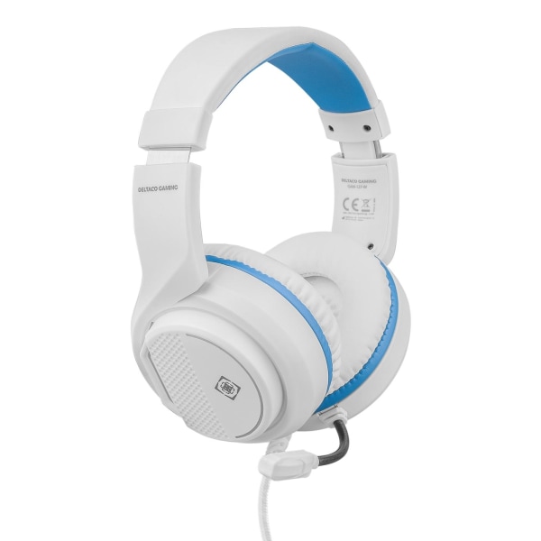 DELTACO GAMING Stereo Gaming Headset for PS5, 1x 3.5mm connector,white