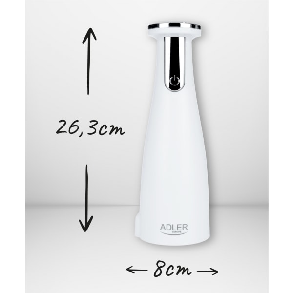 Adler AD 4449w Elektrisk salt- och pepparkvarn - 3 kvarnar - USB