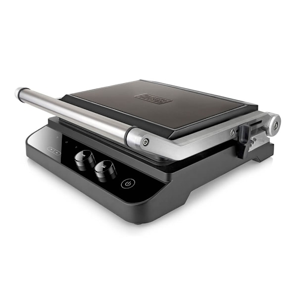 BLACK+DECKER Bordsgrill, Extra Platta 2000W, Borstat Stål