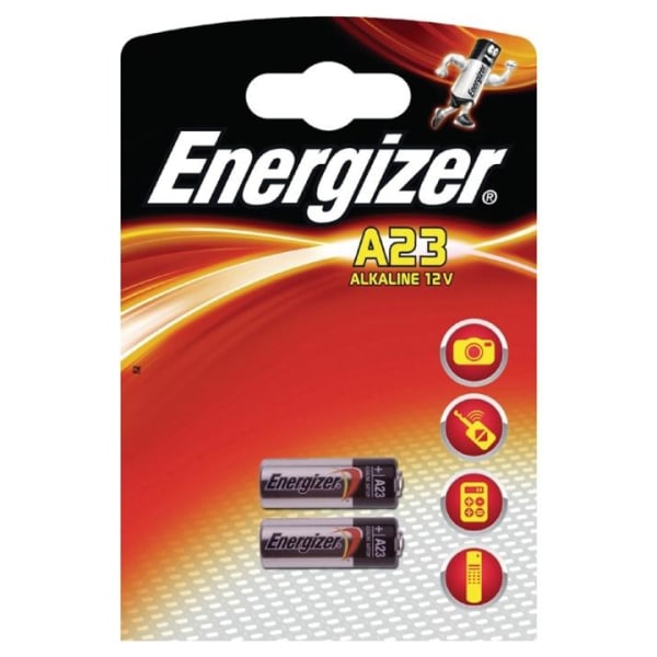 Alkaline batteri 23A | 12 V DC | 50 mAh | 2-Blister | A23 | Sort
