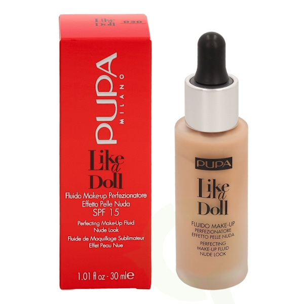 Pupa Milano Pupa Pupa Like A Doll Perfecting Make-Up Fluid SPF15 30 ml #030 Natural Beige