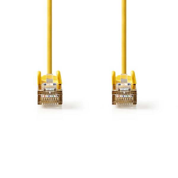 Nedis CAT5e nätverkskabel | SF/UTP | RJ45 hane | RJ45 hane | 20.0 m | Rund | PVC | Gul | Plastpåse