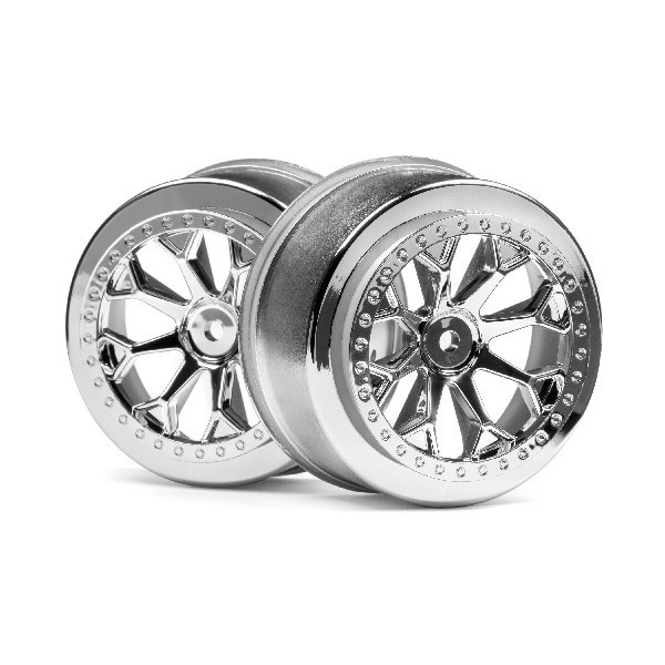 HPI 8-Shot Sc Wheel (Chrome/2Pcs)