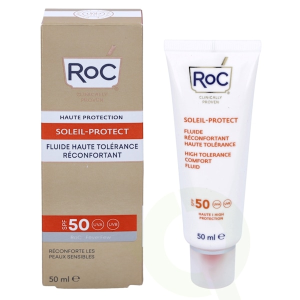 ROC Soleil-Protect High Tolerance Fluid SPF50+ 50 ml Comforts Sensitive Skin