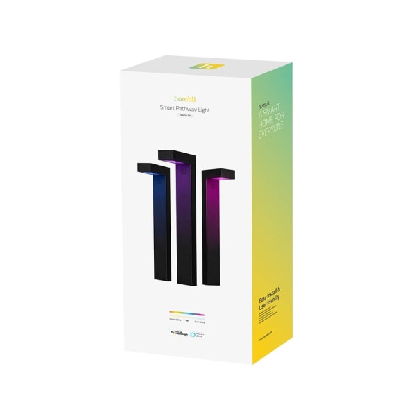 Hombli Smart Gångbelysning 3-pack RGB CCT Svart
