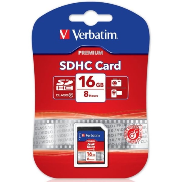 Verbatim memorykort, SDHC, <b>16GB</b>, Secure Digital High-Capa