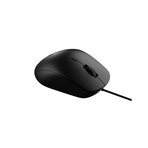 Rapoo Mus N500 USB-kablet Lydløs Optisk Sort