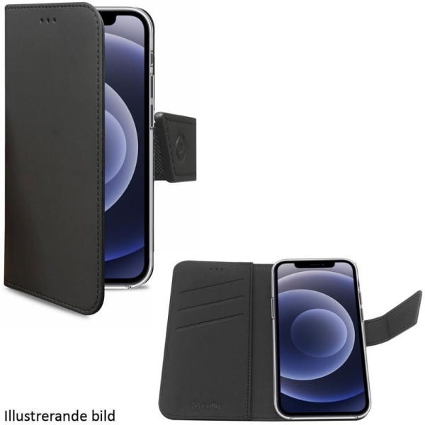 Celly Wallet Case iPhone 13 Pro Max, Svart Svart