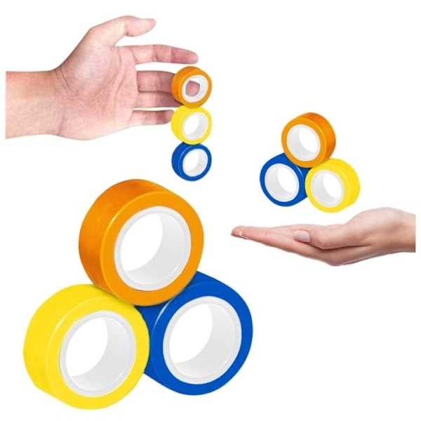 Magneettirenkaat 3-pack - Anti-stress, Mix