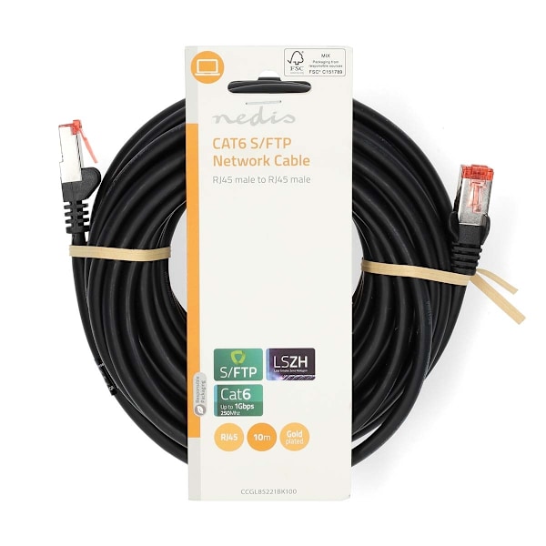 Nedis CAT6 Netværkskabel | RJ45 han | RJ45 han | S/FTP | 10,0