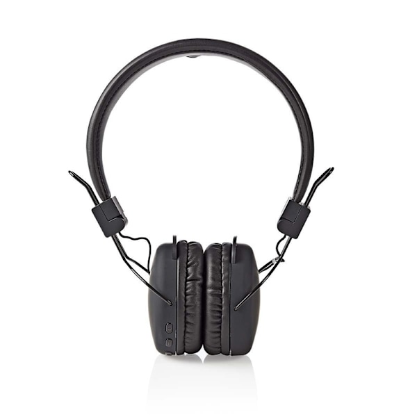 Nedis Trådlösa On-Ear hörlurar | Maximal batteritid: 15 timmar | Inbygd mikrofon | Tryck på Kontroll | Stöd för röststyrning | Volymkontroll | Svart Svart
