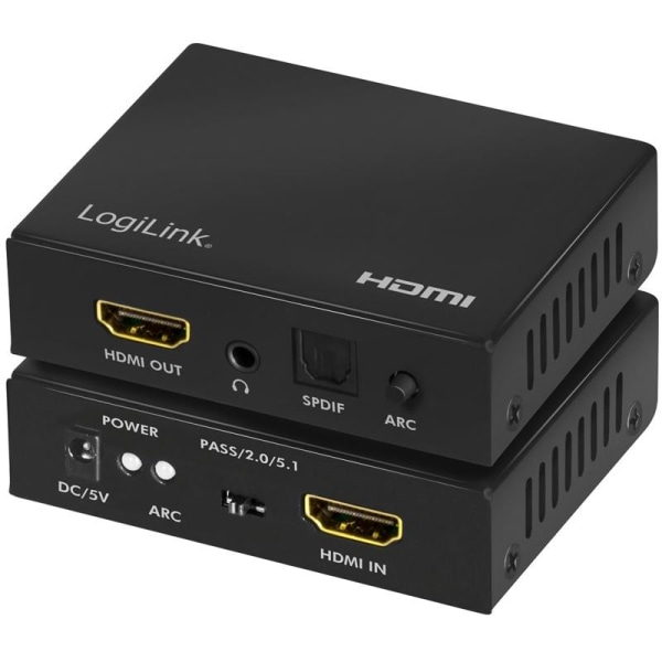 LogiLink HDMI Audio extractor 2/5.1CH 4K ARC HDR SPDIF
