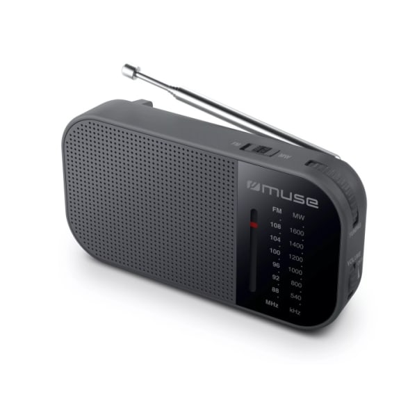 MUSE M-025 R Radio Portable FM/AM Black