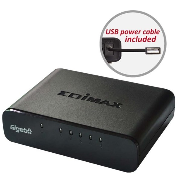Edimax Netværk Switch Gigabit 5-Port