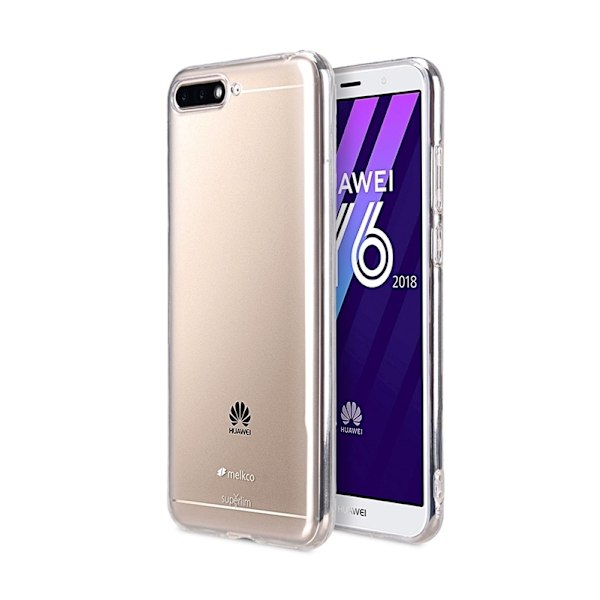 Transparent TPU-skal för Huawei Y6 2018 Transparent