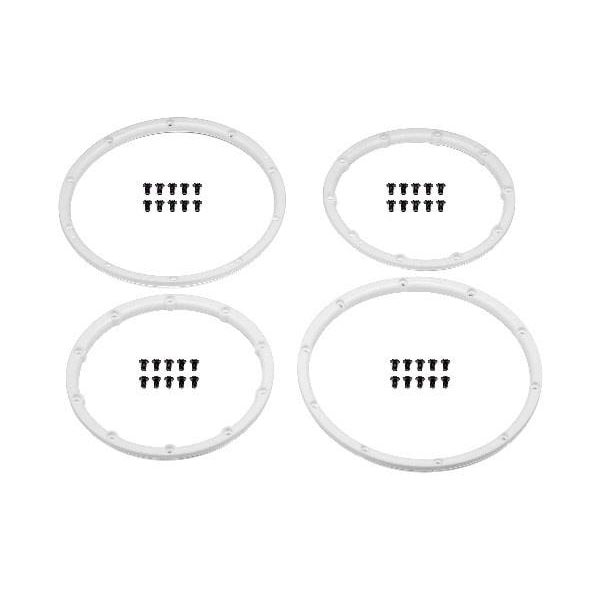 HPI Wheel Bead Lock Rings (White/For 2 Wheels)