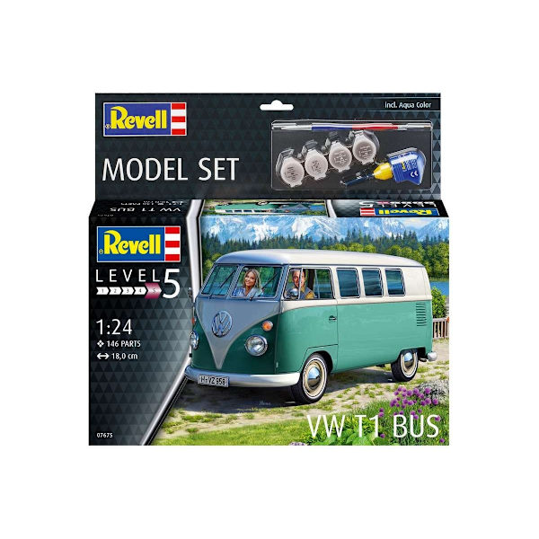 Revell Model Set VW T1 BusL381A 1:24