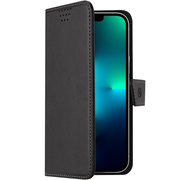 Celly MagSafe Wallet Case iPhone 13, Sort Svart