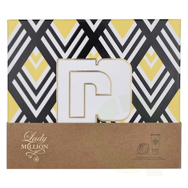 Paco Rabanne Lady Million Giftset 125 ml, Edp Spray 50ml/Body Lotion 75ml