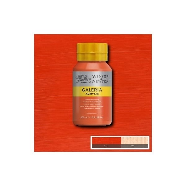 WINSOR Galeria Acrylic 500Ml Cadmium Orange Hue 090