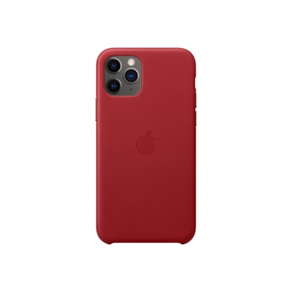 Apple Iphone 11 Pro Leather Case Red Röd