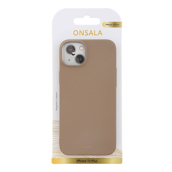 Onsala Mobilcover Ultra Slim Sand Burst Beige - iPhone 15 Plus Beige