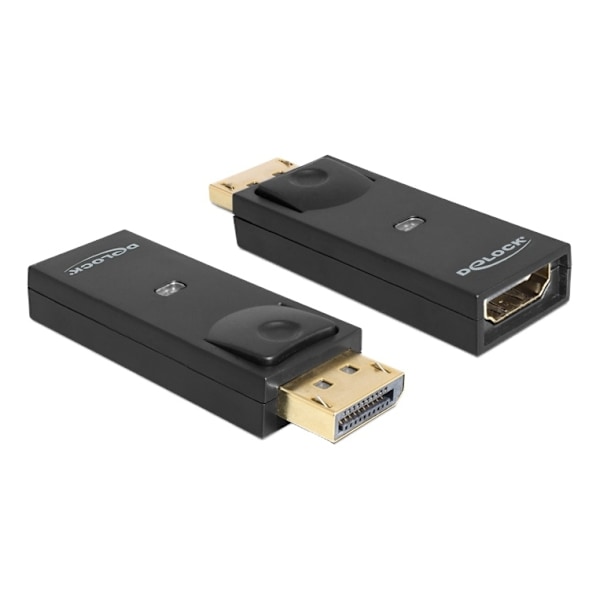 Delock Adapter Displayport 1.1 hane till HDMI hona, 3840x2160, svart