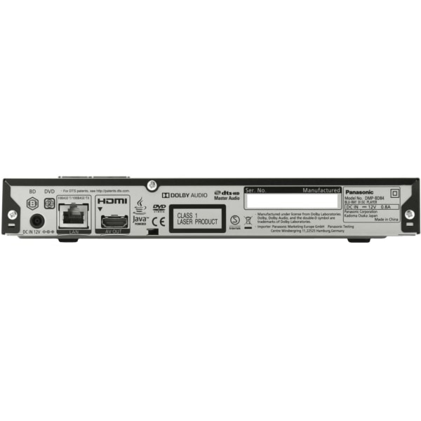 Panasonic DMP-BD84EG-K Blu-ray-soitin