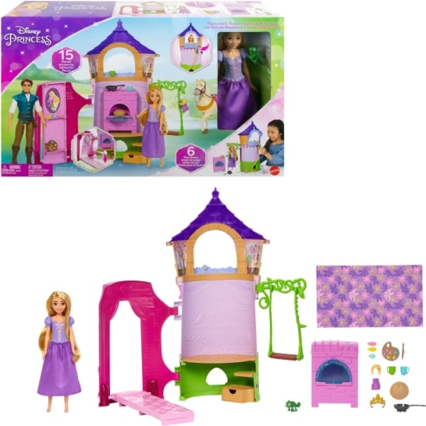 Disney Prinsesse Rapunzels tårn, legesæt og dukke
